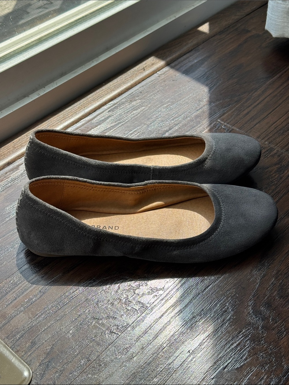 Lucky Brand Gray Suede Ballet Flats - Picture 7 of 9